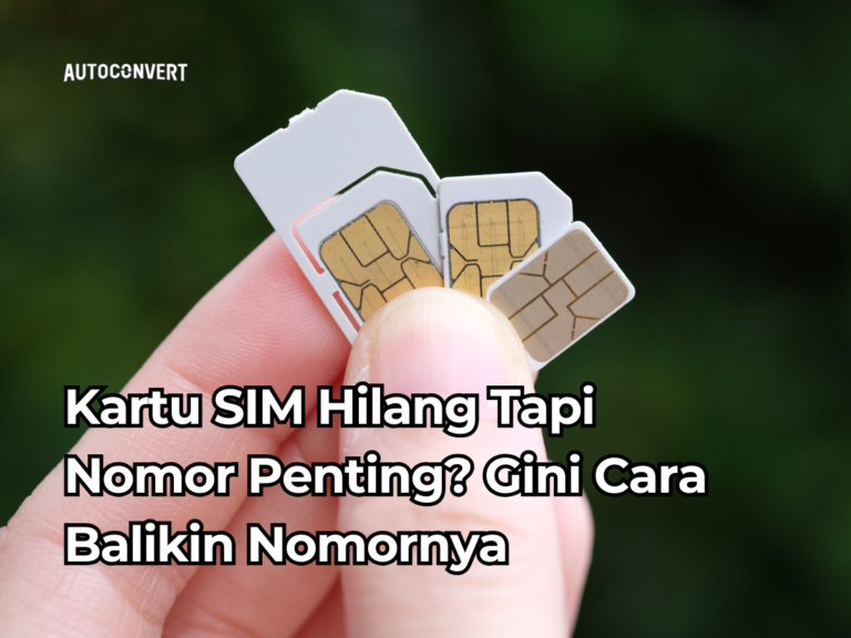 kartu sim hilang