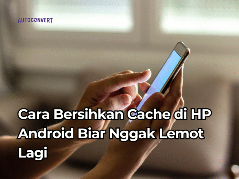 cara bersihkan cache