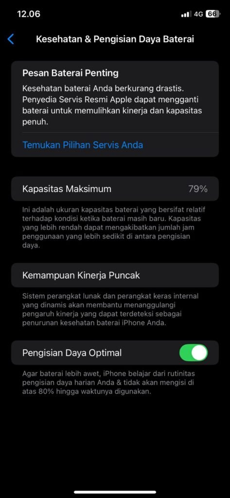 battery health iphone