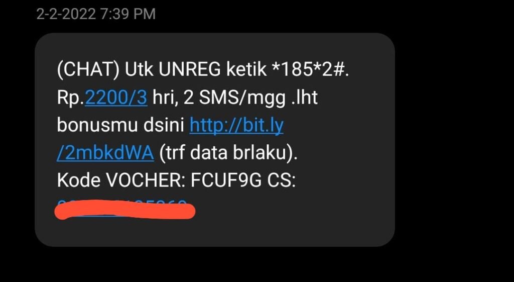 pulsa indosat berkurang sendiri