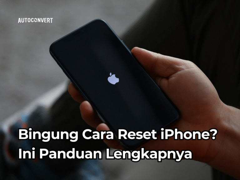 cara reset iphone