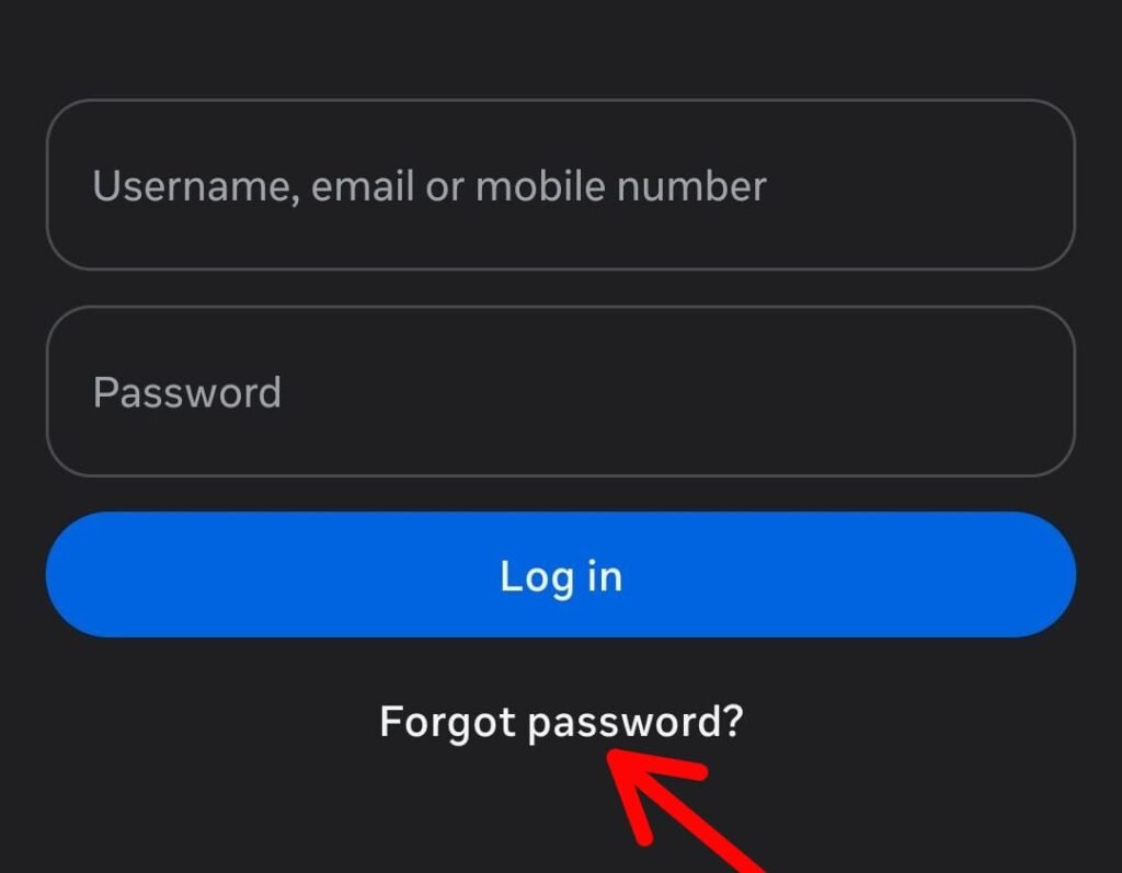 lupa password instagram